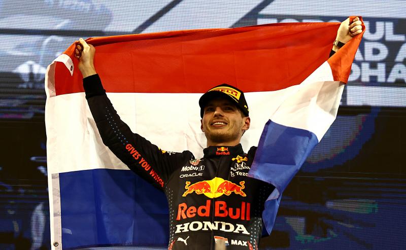 Verstappen: "Eindelijk had ik het geluk aan mijn zijde" (Getty Images / Red Bull Content Pool)