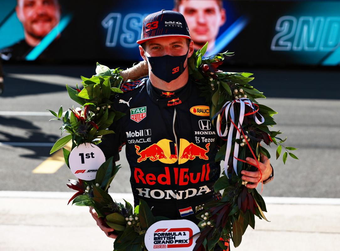 Verstappen was de winnaar van de eerste sprintrace (Getty Images / Red Bull Content Pool) 