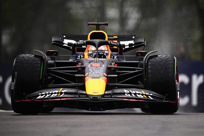 Verstappen: "Ik ben erg blij met de pole" (Getty Images / Red Bull Content Pool)