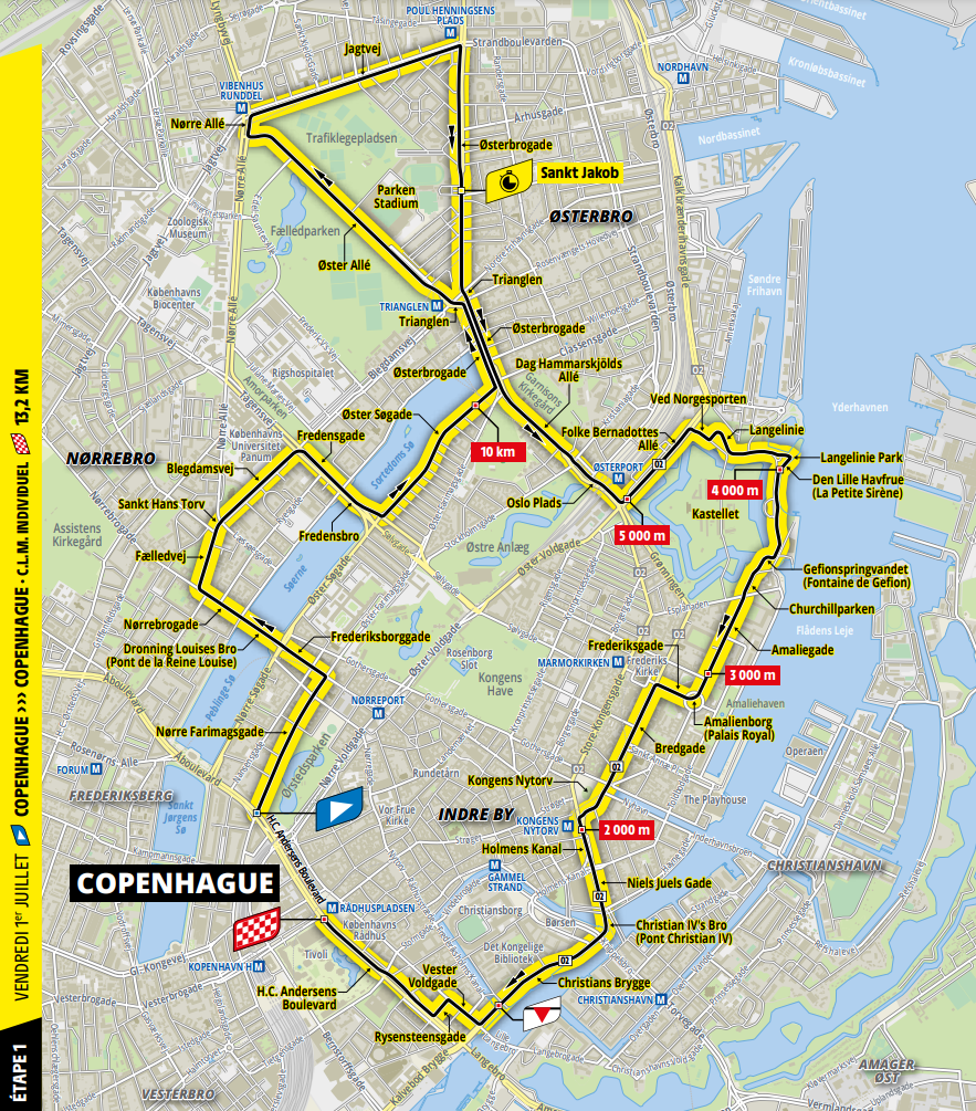 De route van vandaag (Bron: Tour de France)