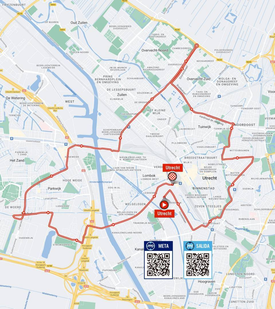 De route van vandaag (Bron: Vuelta a España)