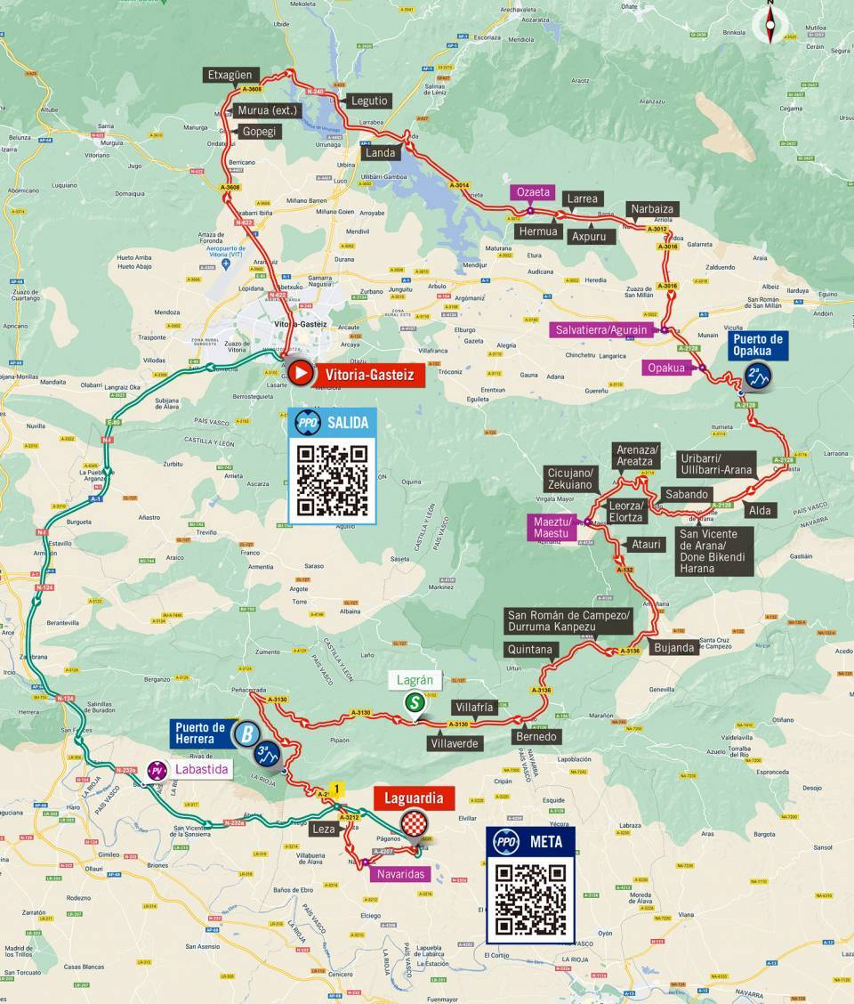 De route van vandaag (Bron: Vuelta a España) De route van vandaag (Bron: Vuelta a España)