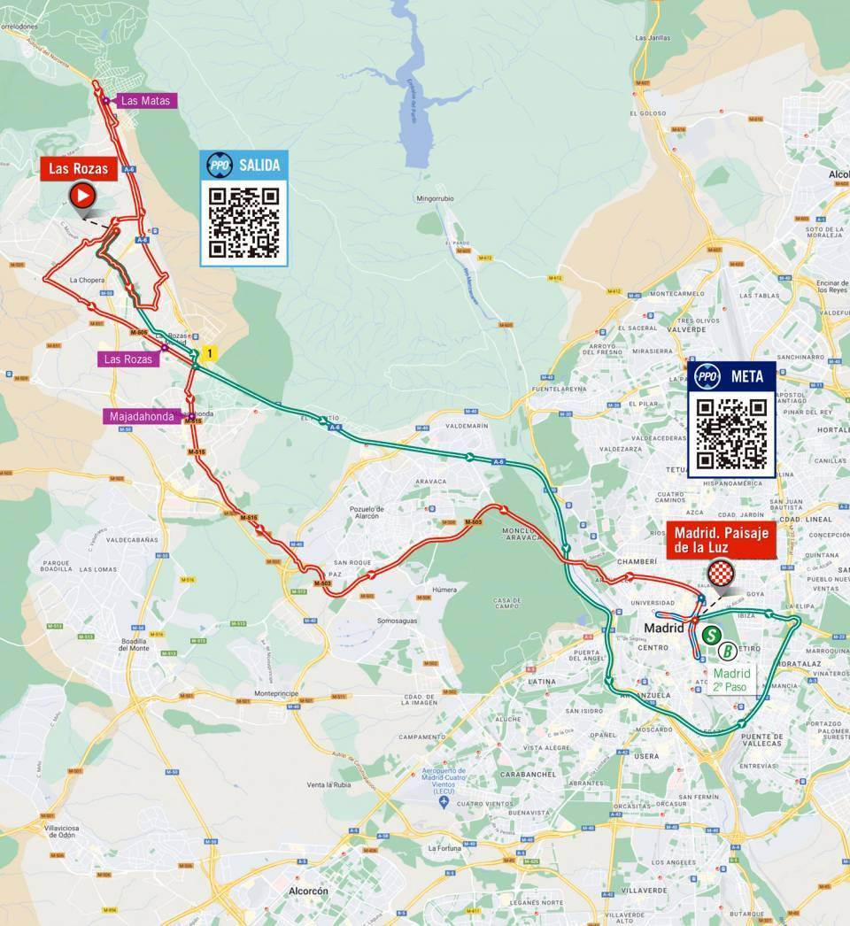 De route van vandaag (Bron: Vuelta a España)