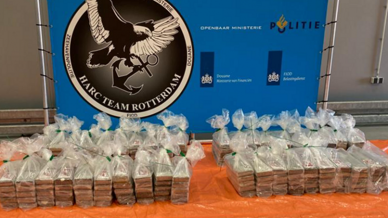 De 400 kilo cocaïne (afbeelding: Openbaar Ministerie)