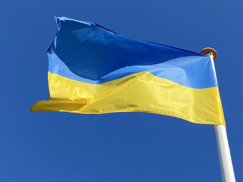 De Oekraïense vlag (Afbeelding: Defensie)
