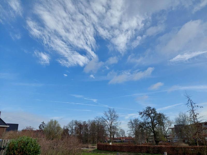 Een rustige maar toch onstuimende lucht gisterochtend in Winterswijk (Foto: _UserName_)