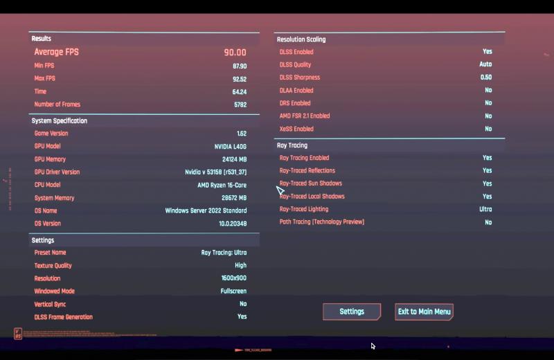 Cyberpunk 2077 using GeForce Now on MacOS