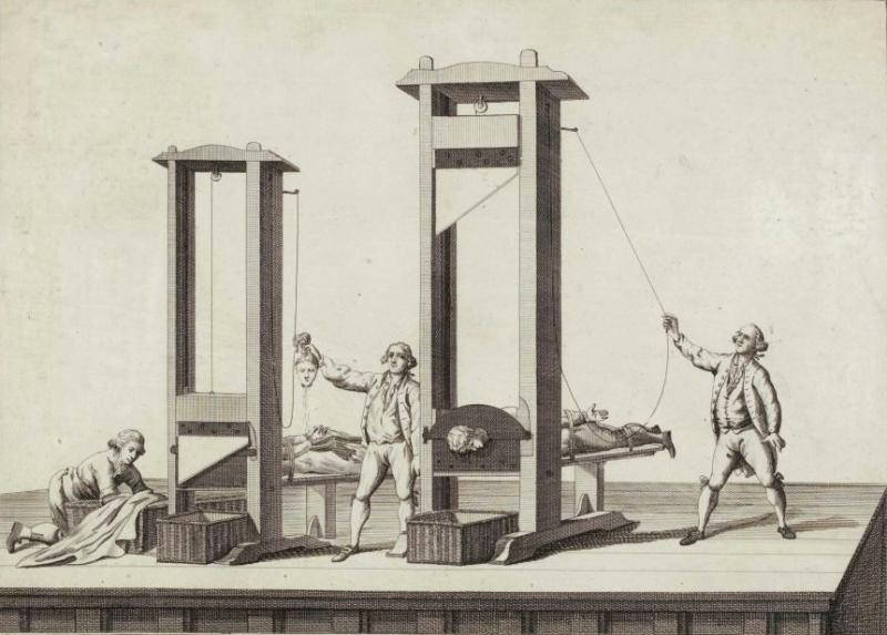 De guillotine (WikiCommons/Milky/Musée de la Révolution française)