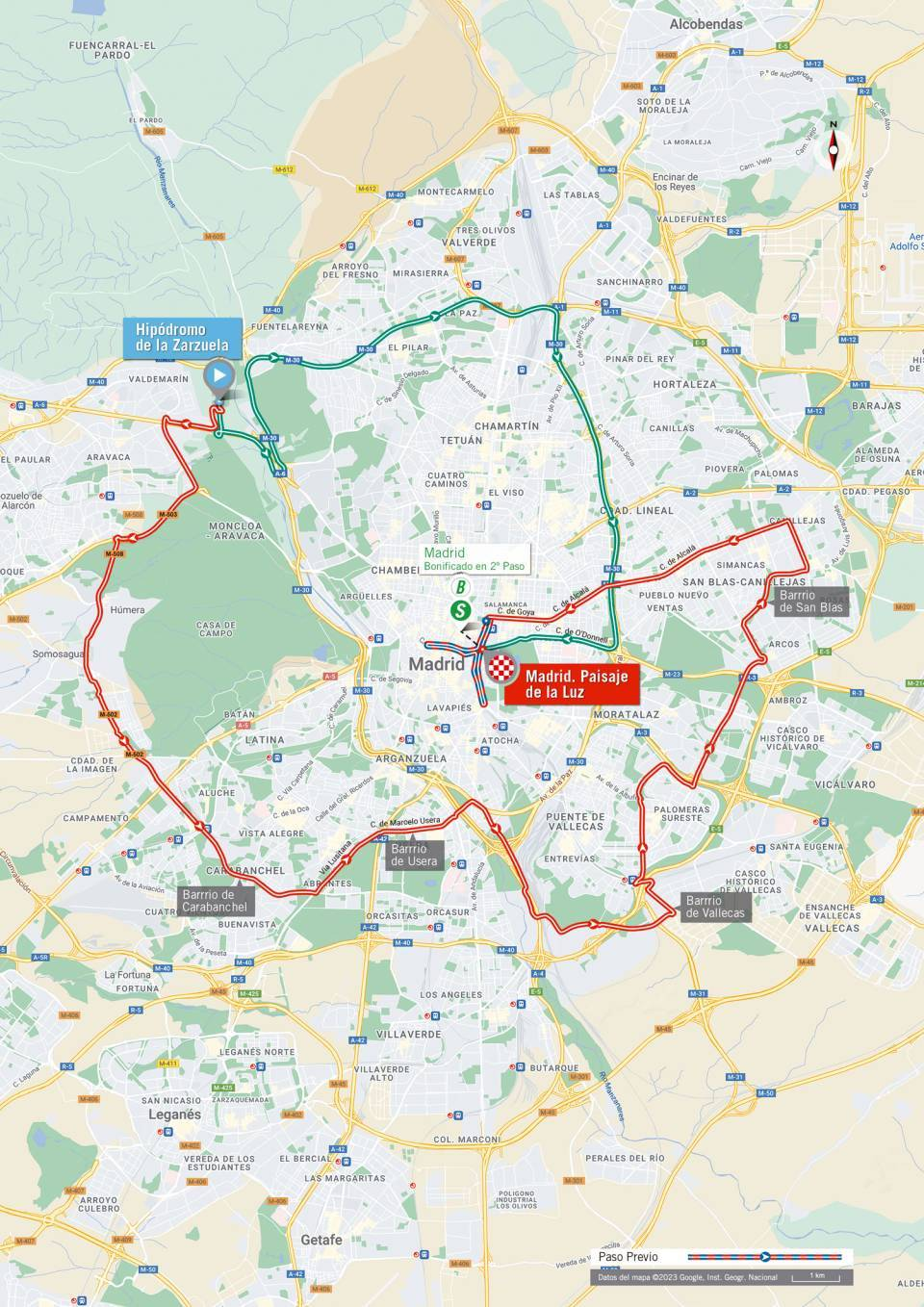 De route van vandaag (Bron: Vuelta a España)