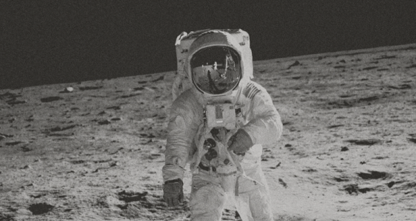 Astronaut op de maan? 
