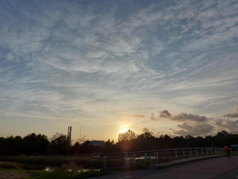 Zonsondergang vanaf de Purmerdijk (Foto: Pukeko)