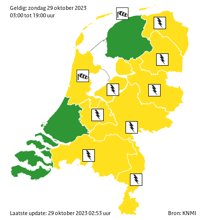 Code geel 29-10 (Foto: KNMI)