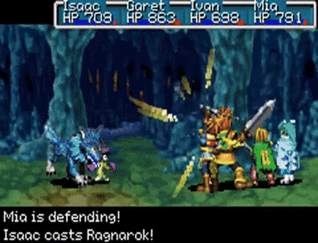 Golden Sun fight