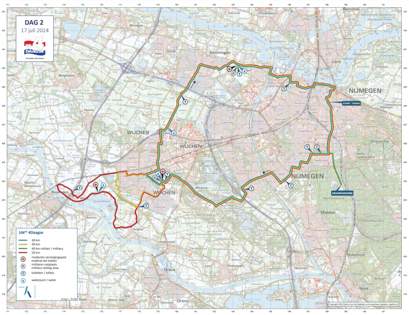 Route 4daagse 2024 - dag 2- De dag van Wijchen (@4daagse)