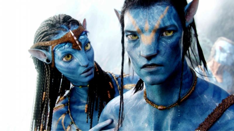 Neytiri en Jake in Avatar