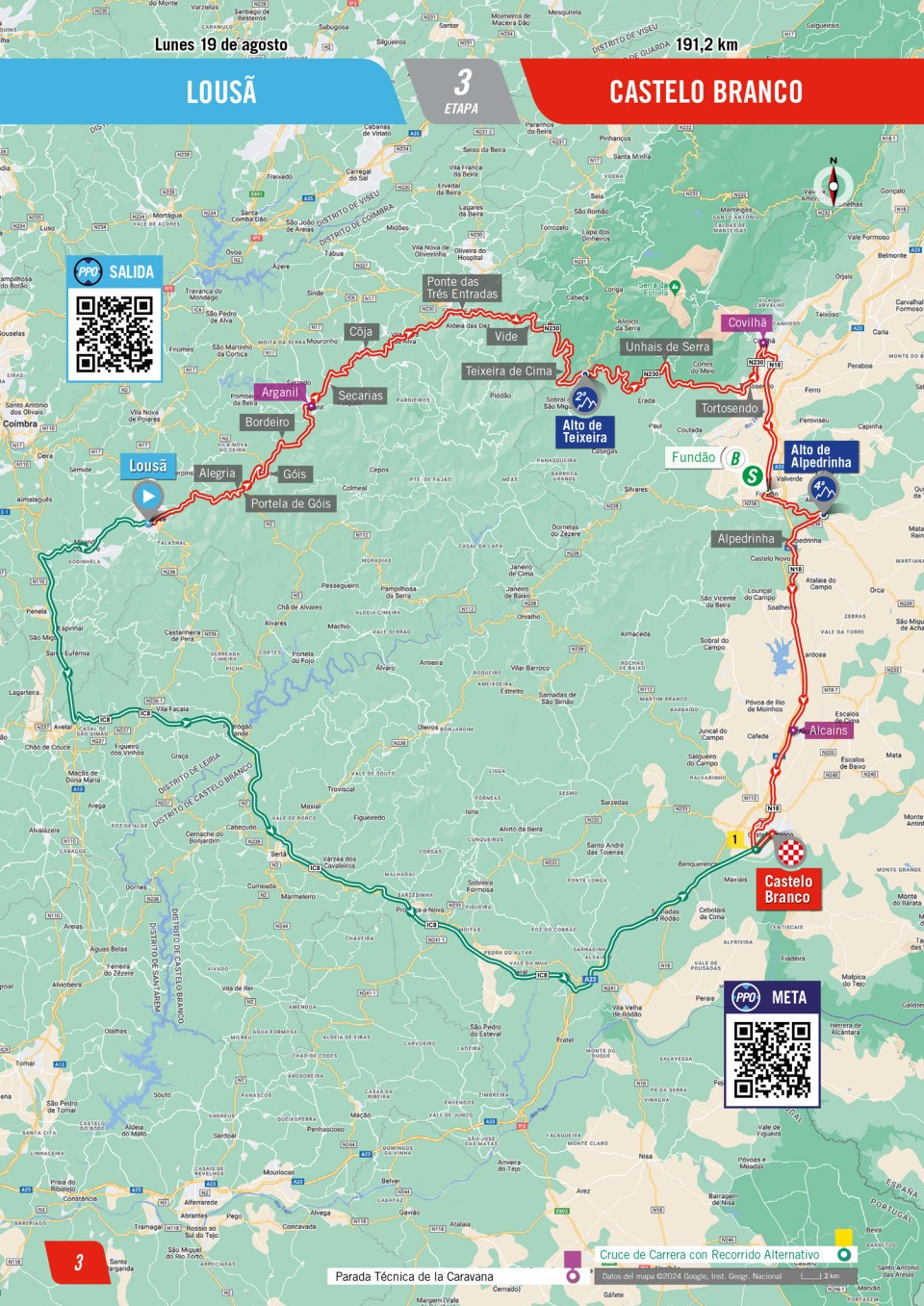 De route van vandaag (Bron: Vuelta a España)