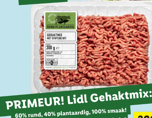 Pas op: Dit gehakt van de Lidl is maar 60% vlees