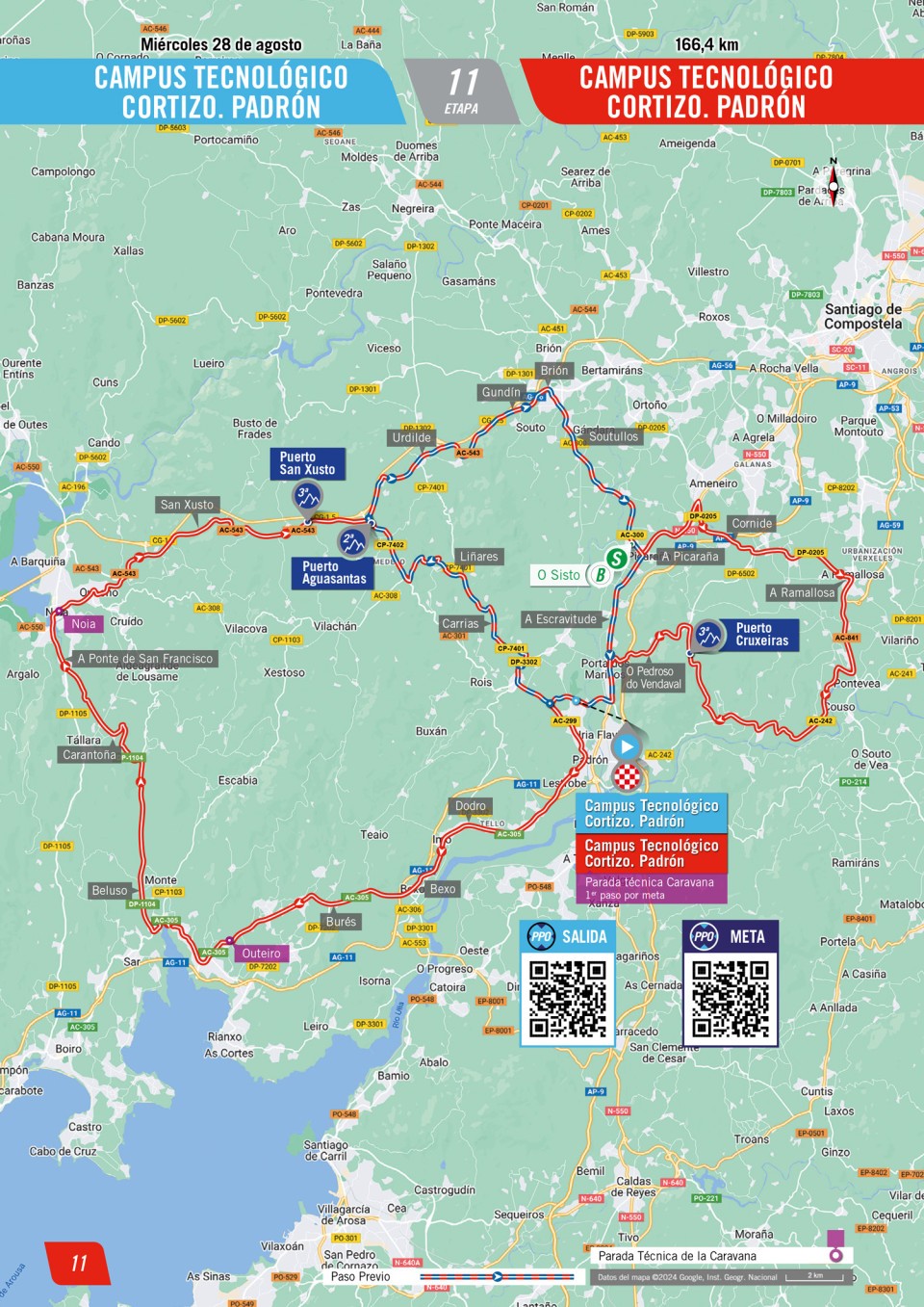 De route van vandaag (Bron: Vuelta a España) De route van vandaag (Bron: Vuelta a España)