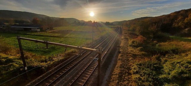 Het zonnetje gaat onder in BelgiÃ« (Foto: Professionele-idioot)