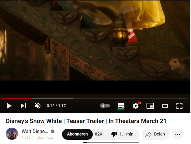 Snow White likes vs dislikes