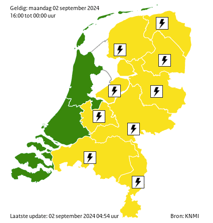 geel (Foto: KNMI)