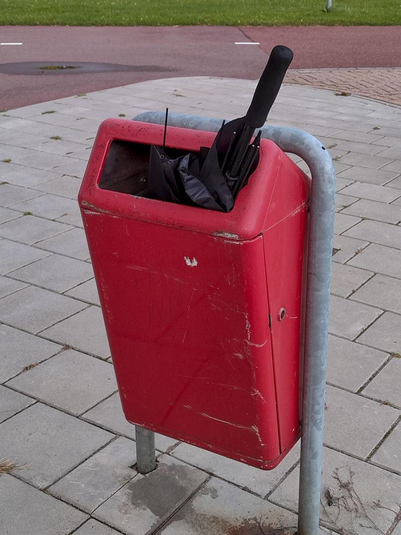 het is een droge dag, vanavond mag hij er weer worden uitgehaald (Foto: Ouwesok)