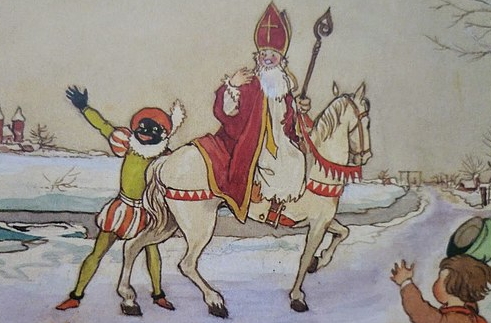 Sinterklaas en Zwarte Piet (@ F. Langeler on Wikimedia)