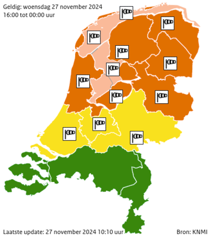 oranje (Foto: KNMI)