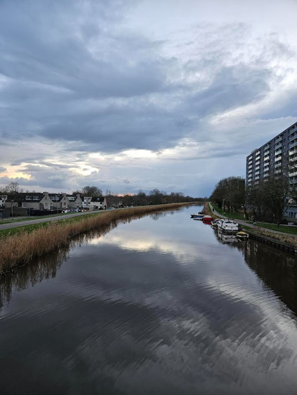 Uitzicht over de Purmerringvaar, gisteren rond 16:45 (Foto: Pukeko)