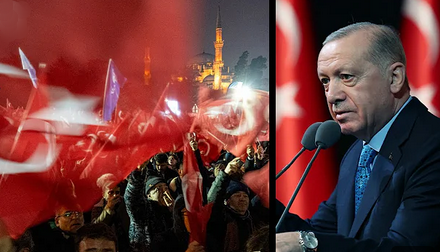 Erdogan says Turkey will not let protests disrupt public order (@ Times on YouTube 220325)