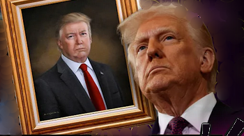 Trump verwijdert lelijk portret (@ Showsa on Youtube screenshot 250325) Trump verwijdert lelijk portret (@ Showsa on Youtube screenshot 250325)