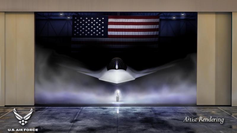 F-47 Artist Rendering (@ US Air Force on Wikimedia Commons) F-47 Artist Rendering (@ US Air Force on Wikimedia Commons)