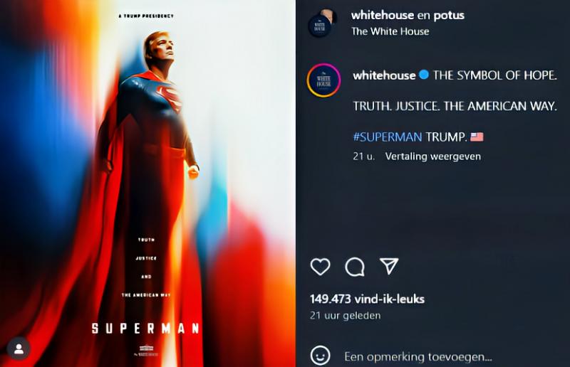 Superman Trump (@ The White House on Instagram - 110725 ) Superman Trump (@ The White House on Instagram - 110725 )