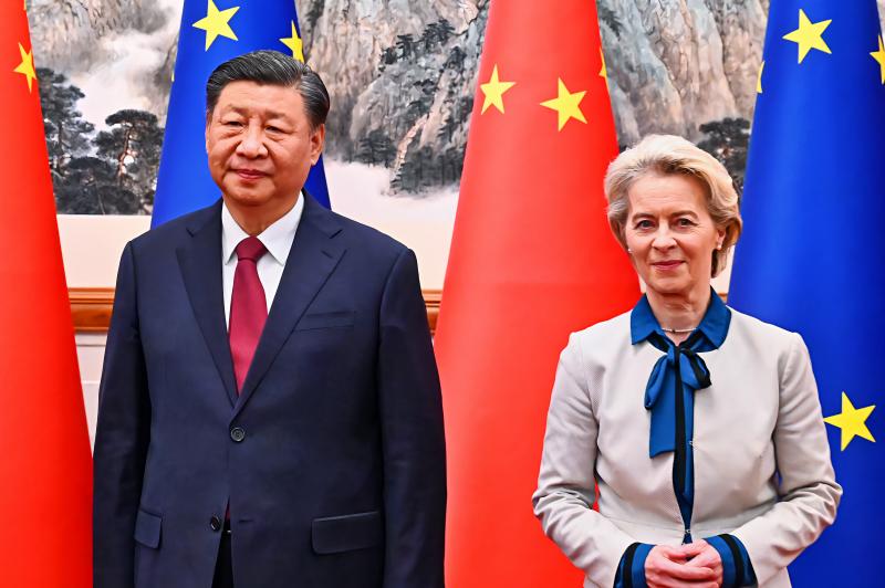 Xi Jinping en Ursula von der Leyen in 2023 (@ Wikimedia Commons)