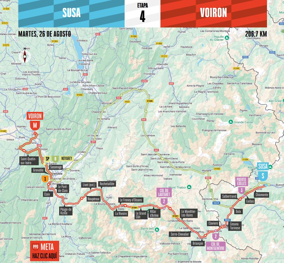 De route van vandaag (Bron: Vuelta a España) De route van vandaag (Bron: Vuelta a España)
