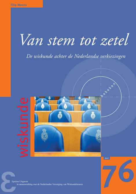 Van stem tot zetel (Foto: Epsilon Uitgaven) Van stem tot zetel (Foto: Epsilon Uitgaven)