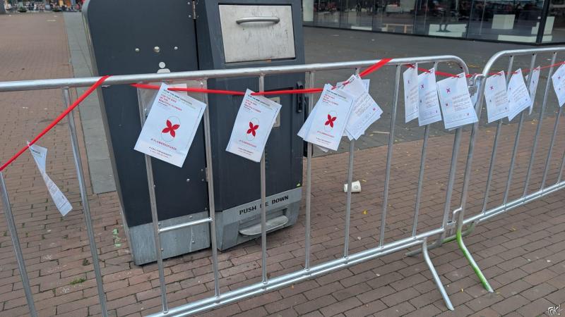 Sfeerimpresse Rode Lijn Protest in Amsterdam  (Foto: FOK! / DJMO )