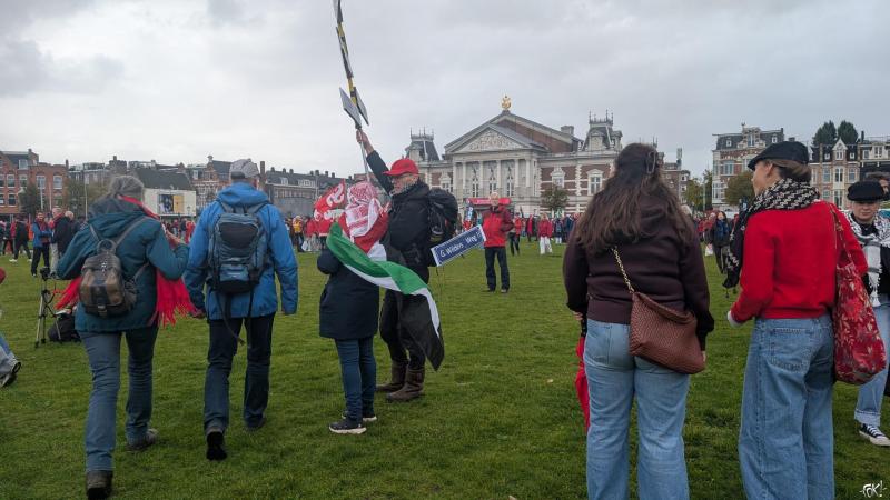 Sfeerimpresse Rode Lijn Protest in Amsterdam  (Foto: FOK! / DJMO )