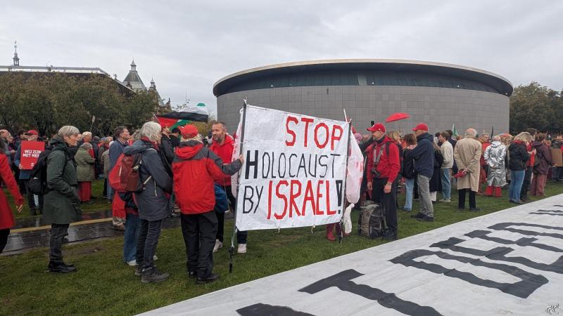 Sfeerimpresse Rode Lijn Protest in Amsterdam  (Foto: FOK! / DJMO )