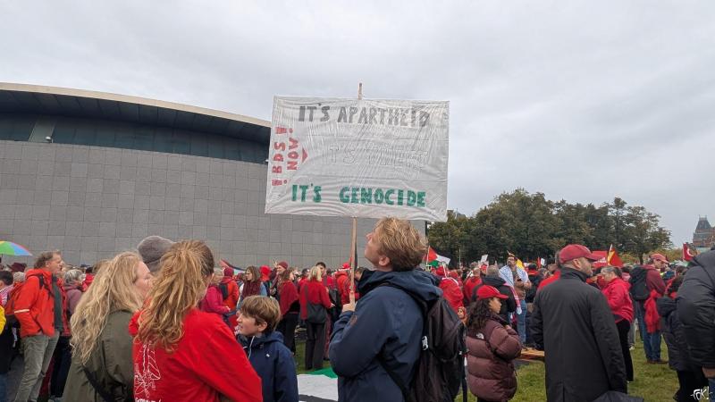 Sfeerimpresse Rode Lijn Protest in Amsterdam  (Foto: FOK! / DJMO )