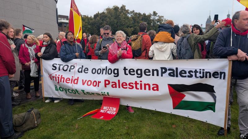 Sfeerimpresse Rode Lijn Protest in Amsterdam  (Foto: FOK! / DJMO )