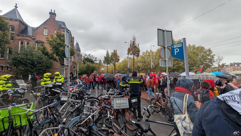 Sfeerimpresse Rode Lijn Protest in Amsterdam  (Foto: FOK! / DJMO )