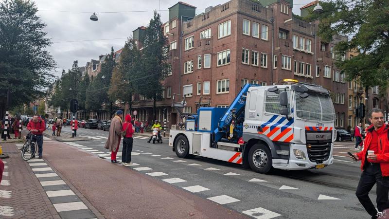 Sfeerimpresse Rode Lijn Protest in Amsterdam  (Foto: FOK! / DJMO )