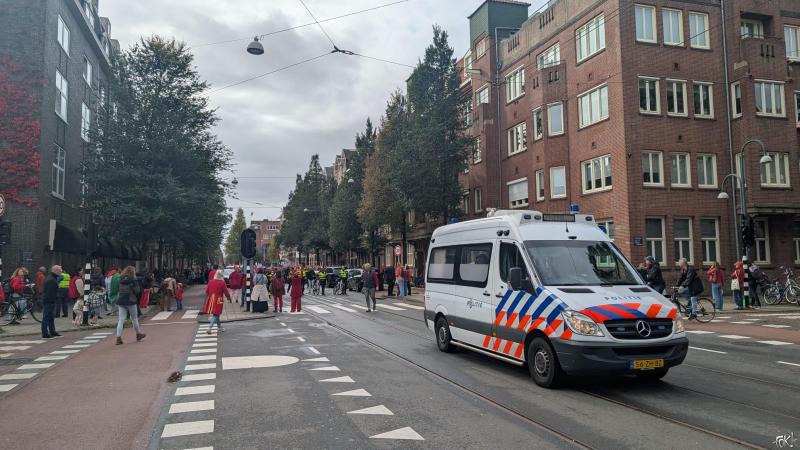 Sfeerimpresse Rode Lijn Protest in Amsterdam  (Foto: FOK! / DJMO )