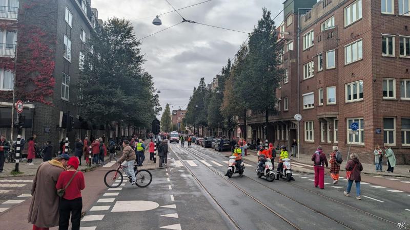 Sfeerimpresse Rode Lijn Protest in Amsterdam  (Foto: FOK! / DJMO )