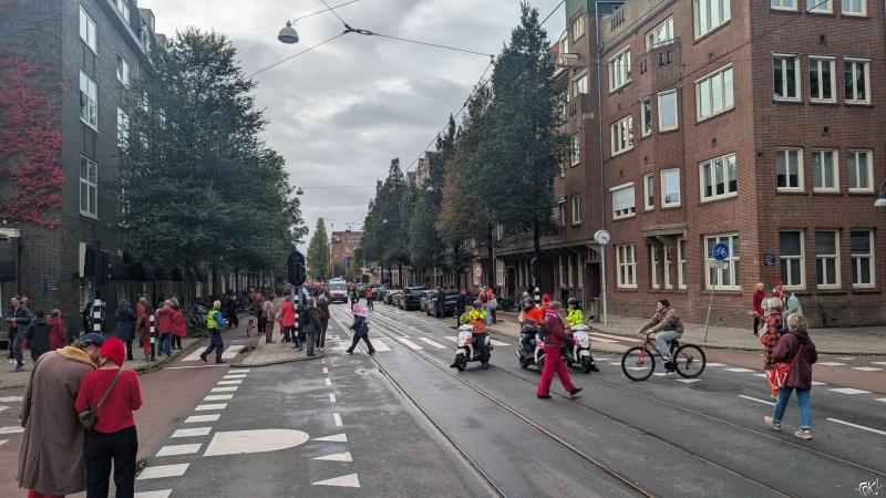 Sfeerimpresse Rode Lijn Protest in Amsterdam  (Foto: FOK! / DJMO )