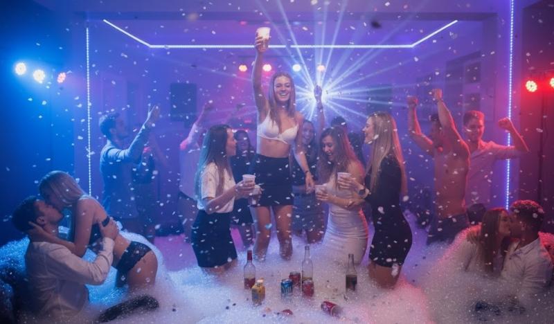 Open Deur: Studenten zuipen (Afbeelding: Google Gemini / FOK.nl) Open Deur: Studenten zuipen (Afbeelding: Google Gemini / FOK.nl)