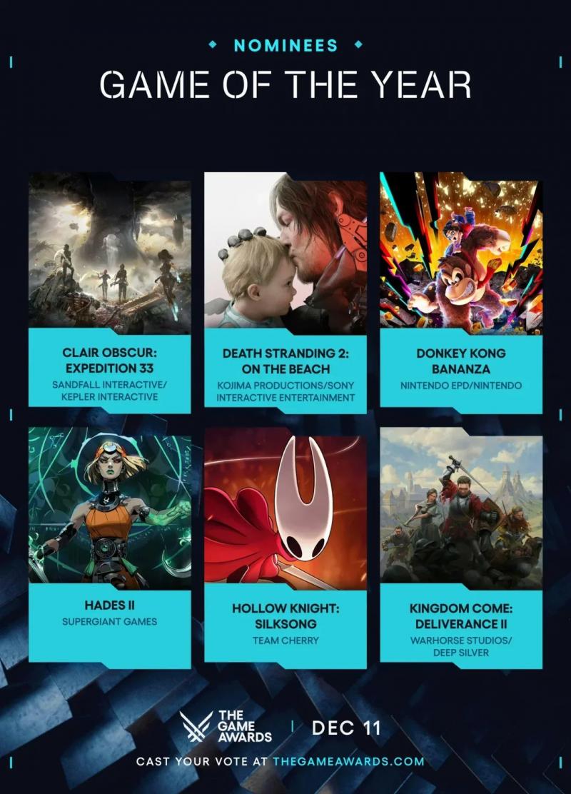 Game of the Year nominees 2025 Game of the Year nominees 2025