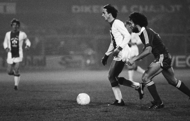 Afscheidswedstrijd Johan Cruijff , Ajax tegen Bayern Munchen 0-87 november 1978 (@Nationaal Archief) 
