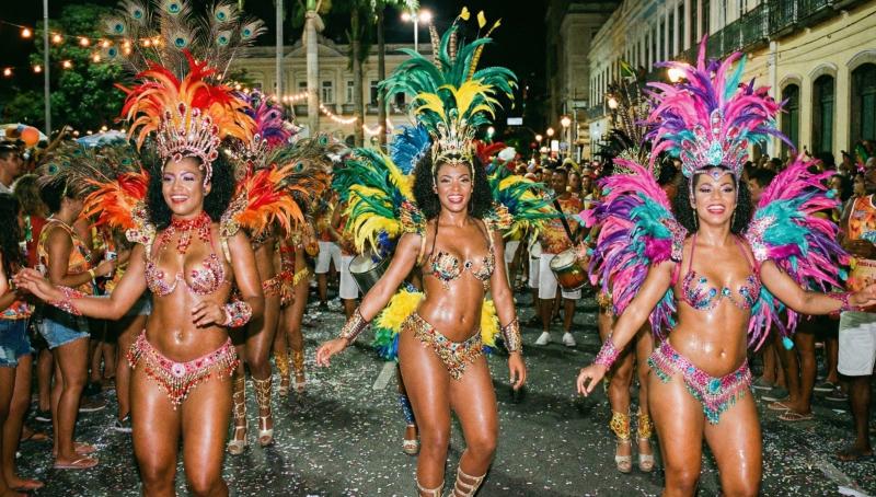 Braziliaans carnaval (@Gemini-AI-impressie) 